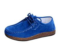 Cocila Chaussures De Course pour Femmes Légères D'Extérieur Plates Et Confortables Nouvelles Décontractées Quotidien Basket Confort Femme Pied Sensible Sport 40 Pieds Larges Chaussure Marche Bleu 38