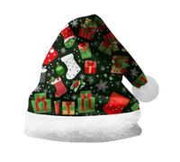 Cocila Christmas Hat For Adult Holiday Parties And Costume Events Tree Santa Printing Santa's Bonnet Fille 4 Ans (Green S) casquette connectée Hommes Chapeau Et Casquette Hommes Star Wars Adulte
