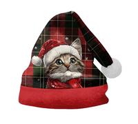 Cocila Christmas Hat For Adult Holiday Parties And Costume Events Tree Santa Printing Santa's Casquette Tracteur (Wine S) cagoule Femmes polaire Bonnet En Laine Femmes Casquettes Bonnets Et