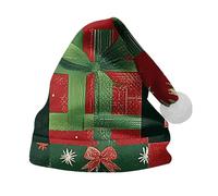 Cocila Christmas Hat For Adult Holiday Parties And Costume Events Tree Santa Printing Santa's Casquette Tracteur (Green M) casquettes, bonnets et chapeaux Hommes Chapeau Hommes Randonnee Bonnet