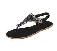 Cocila Claquettes Femmes Pour Plage Et Ville Casual Out Rue Grande Taille Creux Sandales BohèMe TempêTe Confortable Chaussure FéMinines DéTé Skillwoe (Black 38) Chaussure Entre Doigt Femmes Arch