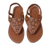 Cocila Claquettes Femmes Pour Plage Et Ville Plates DéContractéEs à Bout Clip Sandales D'éTé La Mode Dames Chaussure Entre Doigt Femmes Chaussure Ete Chic Black Womens Shoes Champagne