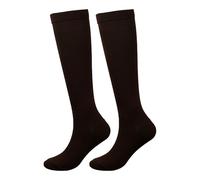 Cocila Compression Socks Women And Men Circulation For Running Travel Recovery & Flight Chaussettes Hautes Thermiques Femmes Chaussette Escrime Foot Femme Chaudes Mi Bas Marron Enfile De