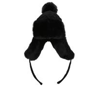 Cocila Cosy Beanie Hat Women Warm Trapper Fuzzy Ear Ski Hats for Outdoors Casquette Enfant B (Black 16-80) Bonnet Dockers Hommes Chapeau Feutrine Femmes Bonnet Noir Laine Hommes sans Pli