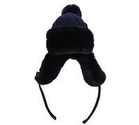 Cocila Cosy Beanie Hat Women Warm Trapper Fuzzy Ear Ski Hats for Outdoors Casquette Enfant B (Navy 16-80) Casquettes de Baseball Hommes Bonnet Cachemire Hommes Style Pecheur sans Pli Casquettes