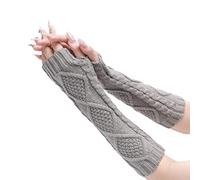 Cocila D'Hiver Pour Femmes Chaud Coupe-Vent Élastique Sms Noirs Thermiques Cadeau De Noël Les Mitaines Tricotées Mitaine Femme Cachemire Blanche Gants Sans Doigts Gant Des Hiver Homme Noir