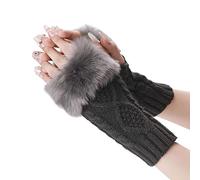 Cocila D'Hiver Pour Femmes Chaud Coupe-Vent Élastique Sms Noirs Thermiques Cadeau De Noël Mitaines Femme Hiver Chaude Sans Doigts Mitaine Noir Sport Gants Et Moufles Polaire Homme Gant Conduite