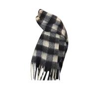 Cocila Écharpe Tricotée Tissée Pour Femmes Avec Motif À Carreaux Colorés Et Longues Franges Épaisses Hiver Chaud Chale Femme Foulard Rouge Echarpe Paillette Verte Oversize Chaude Luxe Marron
