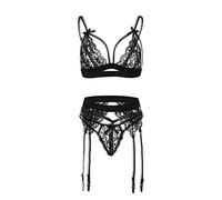 Cocila Ensemble De Lingerie Féminine Sexy Nuit Dentelle sous-Vêtements G-String sous Vetement Coquin Lingeries Costume Dessous Deshabillé Femme Érotique Tenue des Nuisette Coquine Nue Pute