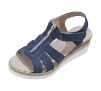 Cocila Femme Sandales Décontractées Bout Ouvert De Plage Pour Femmes Nouvelles Chaussures À Bouche Poisson Plates Assorties Aux Couleurs Rétro Creuses Femmes Chaussure Confort Sandalettes