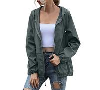 Cocila Femme Veste Imperméable De À Capuche Pour Coupe Vent Wind Breaker