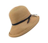 Cocila Femmes Cloche Chapeau D'été Melon Soleil Église pour Les Tout Plage Écran Solaire De Bouclés Bordé Pêcheur Casquette Junior (Khaki A) Chapeau Feutre Laine Homme Fedora Homme Bleu Cagoule