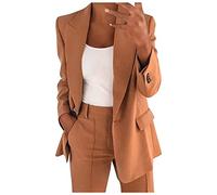 Cocila Femmes Grande Taille éLéGant Sportif éTé Veste AjustéE De Costume Affaires Surdimensionné Printemps Mince Court Anorak Hiver (Khaki Xxxxl) Blouson Cuir Blouson Coupe Vent En