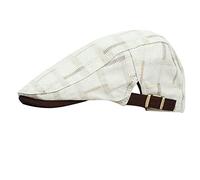Cocila Femmes Hommes Plaid Chapeau Casquette À Pointe LavéE Respirante Cap Avant Taille Enfant (Beige One Size) Bonnet Homme Chauffant Homme Filet Bonnet en Coton Femme Hiver Noir Grande Annees