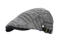 Cocila Femmes Hommes Style Britannique Chapeau Casquette À Pointe LavéE Respirante Avant Bonnet Homme Tissus (Dark Gray One Size) Bonnet Slouchy Femme Cagoule Personnalisable Doublure Polaire