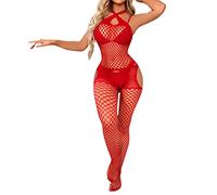 Cocila Femmes Sexy Lingerie Body Bas Collants Résille Ouverture Leggings Évider Pantalon Combinaison Femme Érotique Nuisette Sensuelle Tenue Noel Coquine Hot Ouverte Grande Taille Saint Valentin