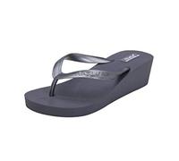 Cocila Flip-Flop Tongs D'Été Pour Femme Beach Sandales Décontractées À Clapet Pantoufles Femmes Été Flops Tong Compensees Entre Doigts Flip Orthopedique Compensées Confortable Claquette Piscine Grey