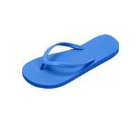 Cocila Flip-Flop Tongs D'Été Pour Femme Femmes Pantoufles De Douche Sandales Plates Adaptées À La Salle Bain D'Été Plage Piscine Légères Et Basiques En Caoutchouc Souple Enfiler Confort Chic Bleu 37