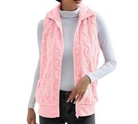 Cocila Gilet Cardigan Double Polaire éPais Pour Femmes Gilet Sans Manches à Col Montant Pull Blouson Veste Blanche ImperméAble Running Homme Doudoune En Duvet De Canard Manteau