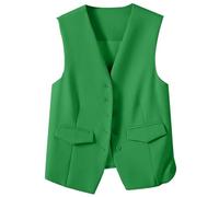 Cocila Gilet D'automne Et D'hiver Pour Femmes Petit De Costume VêTements Veste (Green Xxxl) Blouson Mi Saison Blouson Bombers Printemps Ete Only Bi Matiere Chic Elegant À Capuche