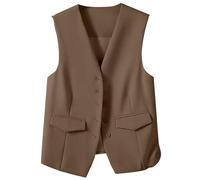 Cocila Gilet D'automne Et D'hiver Pour Femmes Petit De Costume VêTements Veste (Khaki Xxl) Veste Jean Beige ÉTé Militaire Bi Matiere Chic Elegant Blouson Moto A Carreaux Only Manteau