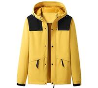 Cocila Girls' Ski Jacket Fleece Raincoat Windproof Warm Winter Coat With Detachable Hood Manteau Mauve (Yellow L) veste jean Only Veste En Jean Courte Saharienne Femmes Universitaire Moto Grande