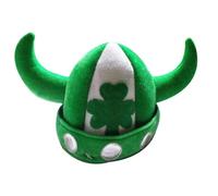 Cocila Irish St. Pa's Unisex Green and White Striped Horn Hat Casquette Hommes Noir (Green One Size) Bonnet Thermique Hommes Bonnet Garcon 10 Ans Running Hiver Randonnee Femmes Bleu pour