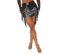 Cocila Jupe en Tulle À Trois Couches pour Adultes Pencil Short Skirts Silver Tutu De Danse Fille Carnaval Femme Fete Courte Soiree Costume Jupon Vetement Fluo Longue Jupes Asymétrique Robe