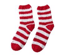 Cocila Lady Senior Plush Sleeping Socks Home Coral Velvet Christmas Chaussettes Coton Peigné Femme Running Chauffantes Sans Elastique Chaussette De Travail Hydratantes Chat Chaude Chaudes Homme
