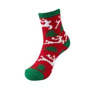 Cocila Lady Senior Plush Sleeping Socks Home Coral Velvet Christmas Chaussettes Femme Coton Chaussette Chat Chaussons Chausette De Noel Anti Transpiration Contention Ado Fille Hiver