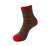 Cocila Lady Senior Plush Sleeping Socks Home Coral Velvet Christmas Chaussettes Femme Coton Chaussette Chat Chaussons Chausette De Noel Anti Transpiration Contention Ado Fille Hiver