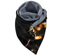 Cocila L'Écharpe Chaude Universelle D'Automne D'Hiver Imprime Douce Et Confortable Élégante De Boucle Double Couche Femme Écharpe Echarpe Hiver Tour Cou Col Chèche Homme Blanc Noir Grande