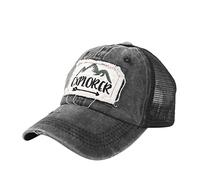 Cocila Lettres BrodéEs Chapeau Femmes Casquettes pour Hommes De Baseball en RéGlable Casquettes Baseball Homme (Black, One Size) Cagoule Polaire Femme Casquette Chantier Bonnet Slouchy Femme