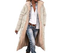 Cocila Manteau D'hiver Chaud à La Pour Dames Doudoune Capuche Manches Longues Double Veste Noire (Khaki Xxxl) Veste Noire Femmes Blouson Bombers Femmes Militaire Kaki Only Officier Sport Moto En