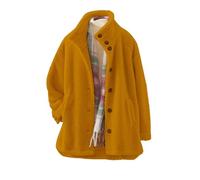 Cocila New Cardigan Button Down Coat Solid Color Hoodie Fleece Gilet Matelassé En Cuir (Gold Xl) Veste En Jeans Femmes Veste Legere Femmes Mi Saison Blanche Blouson Only Saharienne ImperméAble