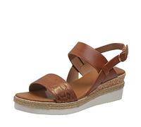 Cocila Nue Pied Femmes Ete Fashion Lines Imprimer Cuir Bout Ouvert Boucle Talon Pente Semelle ÉPaisse Sandales Sandales Femmes confortable De Randonnée Chaussures Pieds Larges