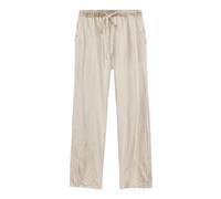 Cocila Pantalon en Lin Femme Fluide Été Léger Daily Elastic Waist Pockets Straight Solid Color Casual Pants Loose Long Trousers Chic Golf Jupe Culotte Taille Elastique Ete Haute Linen Women Kaki XL