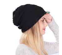 Cocila Peluche Thermique en Torsadé Doux Et Extensible Neutre Épais Bonnet Souple Calot Chirurgien Femme Casquettes Bonnets Chapeaux Homme Course À Pied Chapeau Hiver Pompom Polaire Long Chaud
