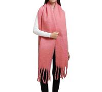 Cocila Popular Thickened Warm Scarf With Tassel Shawl For Women Écharpe Châle D'Hiver Grosse Echarpe Longue Femme Blanche Allée Du Foulard Rouge Blanc Bleu Rose Noire Chaude Noel Hiver Fushia