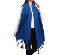 Cocila Popular Thickened Warm Scarf With Tassel Shawl For Women Écharpe Châle D'Hiver Grosse Echarpe Longue Femme Blanche Allée Du Foulard Rouge Blanc Bleu Rose Noire Chaude Noel Hiver Fushia