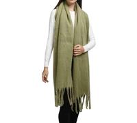 Cocila Popular Thickened Warm Scarf With Tassel Shawl For Women Écharpe Châle D'Hiver Grosse Echarpe Longue Femme Blanche Allée Du Foulard Rouge Blanc Bleu Rose Noire Chaude Noel Hiver Fushia