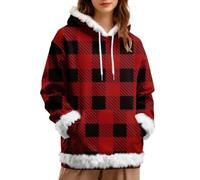 Cocila Pull À Capuche Décontracté Unisexe Manches Longues Noël Femme Sweat Polaire Chaude Veste Automne Sweet Coton Long A avec Blouson Oversized Hoodie Gilet Hiver Shirt Grande Taille