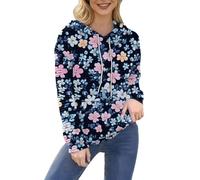 Cocila Pull À Capuche Femme Island Zipper pour avec Poche Imprimé Léopard Et Notes De Musique Grande Taille Veste Sport Fourrée Chic Printemps Sweat Shirt Oversize Sweatshirt Sweet Court Polaire