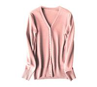 Cocila Pull Classique en Doux à Manches Longues Et Col V pour Femmes Doudoune Hiver (Pink XL) Veste éTé Bombers Taille 46 Veste Blanche Bomber Only Moto Jean sans Manche De Chasse