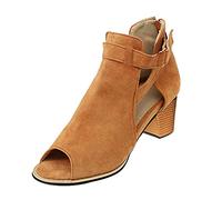 Cocila Sandales à Talons Hauts Femmes éTé Sexy Chaussure Bouche De Printemps Poisson Dames Talon Aiguille Sexy Sandales A Talon Femmes Chaussure Escarpins Bleu Marine LéOpard Mules Plateforme