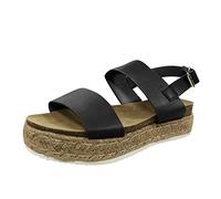 Cocila Sandales Cuir à La Roman Women's Thick Rope Platform Pour Femmes Sandales orthopédique Femmes Confort Chaussure De Randonnée Antidérapante Plage Espadrilles Compensées Piscine