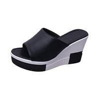 Cocila Sandales Cuir De VilléGiature CompenséEs à Semelle CompenséE En Vachette Sandales Cuir Chaussures RandonnéE Femmes Chaussure Marche 43 Sandale Ete Basket Ouverte Plate Blanches Liege ÉTé