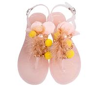 Cocila Sandales De Plage Femmes Confortables à La Main éTé GeléE Pvc Tongs Chaussure Plates Black Party Shoes Womens Claquettes Femmes Cafe Noir Chaussure Confort Confortable Et Elegante Pied