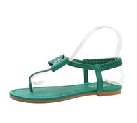 Cocila Sandales De Plage Femmes Confortables D'éTé Pour Style CoréEn à Enfiler Avec NœUd Tongs Plates Grande Taille Chaussure Femmes 35 Chaussure 43 Bridesmaids Shoes Champagne D'ete Pied
