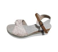 Cocila Sandales Femme Été Confortable Léger Bout Ouvert De Plage Décontracté Côté Creux Ceinture Boucle Pente Bas Chaussures Dames Sabot Orthopédique Chaussure Marche Ete D Pour Femmes Talon